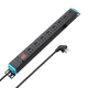 Same picture PDU plug-in strip 1.8 meters 8 holes 10A cabinet PDU socket Computer room power distributor engineering expansion pdu industrial socket plug-in strip master control switch K11802