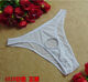 Men's mesh large-scale exposed pp sexy and stimulating underwear couple supplies thong T-pants couple teasing black