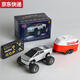 ZKHE Tesla Bigfoot Car Boy RC Remote Control Alloy Mini Off-road Pickup Truck Model Children's Desktop Toy Car Dual Control Mobile Phone 4-Wheel Shock-Absorbing Tesla Bigfoot Car-Silver High-end Charging Head + Screwdriver