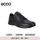 ECCO casual leather shoes for men, lightweight leather sneakers, walking shoes, Owen 511734 51052 black 40