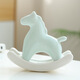 Creative ceramic cute rocking little green horse tea pet ornaments fun tea room tea table decoration tea play tea ceremony accessories Green Horse
