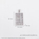 Laomiao platinum pendant pt950 laser abacus platinum necklace birthday Chinese Valentine's Day gift for boyfriend, girlfriend and wife, about 6.13g