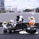 Chuang Jingyi chooses car ornaments men's center console high-end car accessories ornaments 2025 new center console Internet celebrity interior sense spin gold astronaut three-piece set + black big G + Saturn +