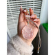 DL 1998 Fat Donglai same style pink crystal fox pendant natural pink crystal nine-tailed fox peach blossom fox girl