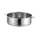 Ye Yu 304 stainless steel steamer steamer household thickened steamer basket steamer universal steamer milk pot integrated cage free thickened version (without pot ears) with 16cm