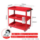 An Junsheng three-layer tool cart auto repair and maintenance thickened trolley workshop parts hardware mobile repair home storage rack small blue and white