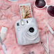 Fuji (FUJIFILM) Polaroid mini12 instant camera mini11 upgraded photo paper one-time imaging photo birthday gift Mini12 light cherry pink international version birthday gift