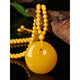 Fat Donglai same style DL 1998 Ping An buckle pendant old beeswax water drop chicken oil yellow amber men and women long style 3# Ping An buckle beeswax buy two + one