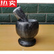 Xuan Liang Japan imported quality white marble mortar grinder garlic mortar household stone garlic pounder garlic masher garlic press snowflake white stone mortar set