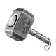 Thor's Hammer Fingertip Gyro Internet Celebrity Toy Stress Reduction Retro Alloy Hammer Finger Spin Handle Piece Ancient Silver
