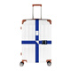 
Pangdonglai quality suitcase strap fixed belt cross packing with snap-on customs lock travel lever red white blue cross