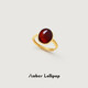 Amber Lollipop amber ring female light luxury red blood amber index finger open ring anniversary birthday gift for girlfriend and wife