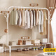 Yimo coat rack floor-standing vertical bedroom-specific clothes rack dormitory living room can be placed thick clothes drying rack seven-hook white