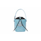 Vivienne Westwood Queen Mother DAISYLogo Crocodile Pattern Calfskin Bucket Bag Light Blue Basic Pack (Bake + Dust Bag)