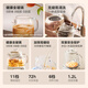 Midea Huayang 0 glue all-glass health kettle, multi-function tea kettle, mother and baby kettle, constant temperature electric kettle, fully automatic all-in-one tea maker 1.2L YS12B302J