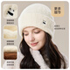 JIUMU sheep wool warm woolen hat autumn and winter knitted hat cold hat winter hat winter outdoor ear protection cold hat women winter
