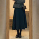 TonLion 2025 Autumn Women's Solid Color Skirt French Elegant Temperament Versatile Casual High-Quality Knitted Skirt