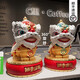 Lion dance lion ornaments, national trend, housewarming and opening gifts, new Chinese-style living room, entrance, front desk office ornaments (SF Express) red lion to run-gift box