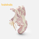 Balabala children's shoes children's sports shoes girls' shoes 2025 new autumn and winter shoes non-slip dad shoes plus velvet sweetness