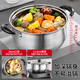 Kegoo (KEGOO) all 304 stainless steel steamer, one layer 24cm, double-eared soup pot, stew pot, steamer, steamer, household KG571