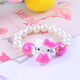 Meipai cartoon children's bracelet little girl princess baby cat animal flower imitation pearl bracelet bracelet bracelet accessories 5# cute KT cat