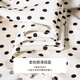 Roeyshouse Looki intellektuell professioneller V-Ausschnitt Polka Dot-Shirt 2025 Sommer Neue elegante und vielseitige Satin Lose Top 12352 Polka Dot L.