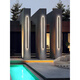 Opuyuanxing Outdoor Wall Lights Minimalist Outdoor Indoor Long Strip Light Villa Fence Door Wall Light Courtyard Column Wall Washing Light 003Z 9227-[Rainproof Model] 9227-200cm-Neutral