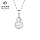 Caibai Jewelry Platinum Pendant PT950 Platinum Gourd Fulu Meaning Pendant Does Not Include Chain Price Approximately 3.15g