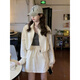 Champion Auspicious America's heavyweight retro fashionable sun protection clothes outdoor sportswear high waist skirt summer new two-piece set A1047-Apricot fashion sun protection set M Recommended (80-100Jin [Jin equals 0.5 kg])