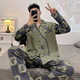 UKUHPK男睡衣长袖裤春秋季薄款学生卡通青少男士男式加大码家居服套装 9901男款 M 标准(高165\100斤)