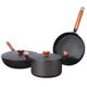 Fat Donglai wrought iron pot complete set combination three-piece set household non-stick pot gift pot suitable for gas stove induction cooker Chinese iron pot three-piece set Chinese iron pot three-piece set