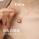 Dara 18K gold freshwater pearl pendant 12-13mm round bright pearl necklace as a holiday gift for mother-in-law