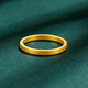Only a pair of ancient gold rings for women, safe and sound, simple plain gold-covered silver rings, couple rings 2025, plain ring, gold-covered silver, No. 8