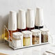 GUIG seasoning jar and oil jug combination household set kitchen salt seasoning jar storage box household seasoning jar sealed sugar jar oil jug*4+ seasoning jar*4 white 8 pieces free cleaning