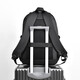 Herrengeschäft pendeln leichte Rucksack mit großer Kapazitäts-Rucksack College-Student 16-Zoll-Laptop Schoolbag Grey [wasserdichtes und abgenutzte Material]