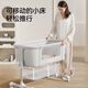 Yeehoo Neugeborenes Baby Kinderbett Spleiß großes Bett tragbares Bett Multifunktion Windel Tisch entfernbares Babybett