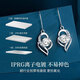 China Gold I Have You in My Heart Pure Silver Earrings Female Topaz Earrings Romantic Gift for Girlfriend and Wife Birthday and Wedding Jingsuda - I Have You in My Heart Pure Silver Topaz Earrings