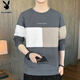 Playboy (PLAYBOY) sweatshirt men's 2026 spring long-sleeved T-shirt men's jacket casual men's loose round neck tops