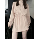 Champion Auspicious America's heavyweight retro fashionable sun protection clothes outdoor sportswear high waist skirt summer new two-piece set A1047-Apricot fashion sun protection set M Recommended (80-100Jin [Jin equals 0.5 kg])