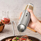 CLITON electric pepper grinder rechargeable stainless steel pepper black pepper sea salt gravity induction grinding bottle seasoning bottle