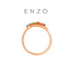 Chow Tai Fook ENZO Rainbow Series 18K Gold Colorful Gemstone Diamond Ring Women’s No. 11