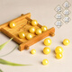 Shi Yue jewelry collection grade natural raw mineral beeswax single bead loose bead accessories full of honey chicken fat yellow demon flower white nectar 10-11mm
