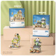 LEGO compatible building blocks 24 folding street view assembled Chinese small grain street view toys men and women ornaments gifts 1391 food platter