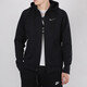 耐克（NIKE）官方舰店外套男装女装 新款情侣跑步运动服连帽针织加绒保暖夹克 010-黑色-加绒-现货速发 M (170/88A)