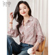 Chushen Spring and Summer Plaid Long Sleeve Shirt Women's Korean Style Loose Shirt Casual Top Thin Jacket S51S060