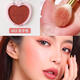 Heart-beating little blush mama-sense natural skin clear and flushed student party portable love rouge repair face 1# cream honeydew