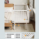 Yunjie iron art children's splicing bed can be lifted and lowered, and the adult can sleep in the bedroom bed seamless splicing artifact.