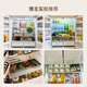 Xiaoji (MINIJ) Annual Machine King Retro 508L Refrigerador francés de varias puertas esterilización y desodorización integradas Eficiencia energética de primera clase Enfriado por aire Queso de gran capacidad blanco BCD-508WBS Subsidio nacional
