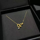 Quamers925 STERLING SILLE Gold Spirit Collar de serpiente Luz de nicho de lujo Collarbone Cadena Collar de cadena Collar Femenina Femenina No hire el cabello 925 Plata