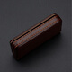 Tenggexiang Business Card Holder Men's Large Capacity Business Card Box Fashionable Simple Card Bag Creative Hand-Push Magnetic Card Storage Box Brown